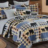 Black Bear Plaid Quilt